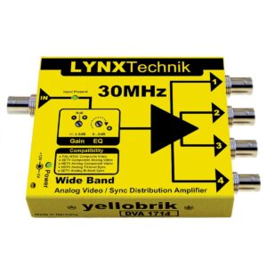 DVA 1714 yellobrik 1 > 4 Analog Video Distribution Amplifier