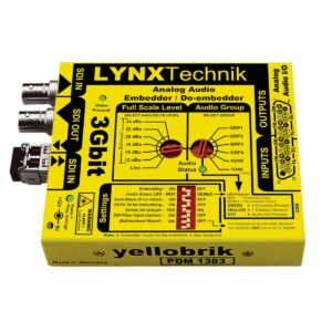 PDM 1383 yellobrik Analog Audio Embedder / De-embedder