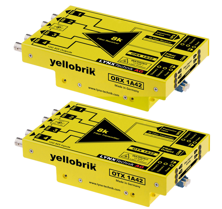 OTR1A42 OTR 1A42 - Quad 12G SDI Fiber transmission system