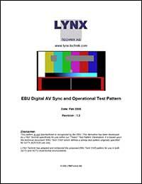 EBU Digitial A/V Sync and Operational Test Pattern