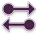 Two purple arrows pointing in opposite directions.