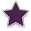 A purple star icon with a metallic outline on a white background.